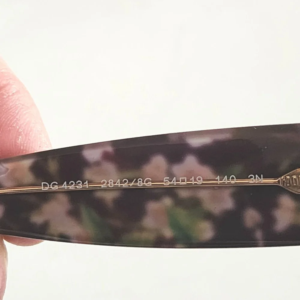 DOLCE & GABBANA Floral Acetate Square Sunglasses DG 4231 - Picture 9 of 10